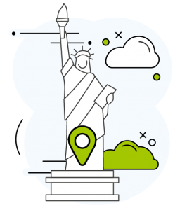 icone New-York avec la statue de la liberté