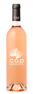 Une bouteille du vin rosé